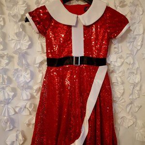 JoJo's Closet Sequin Santa Dress